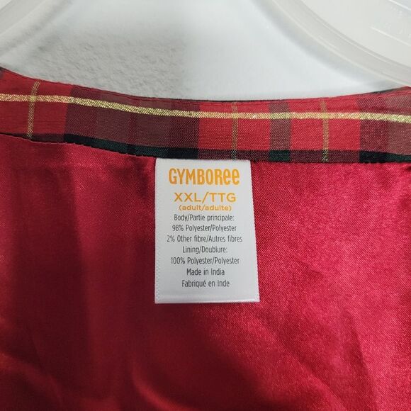 Gymboree Christmas Plaid red and green v neck holiday ruffle cute size xxl - Picture 5 of 7